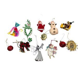 Vintage Christmas Tree Ornament Collection Lot of 12 96d